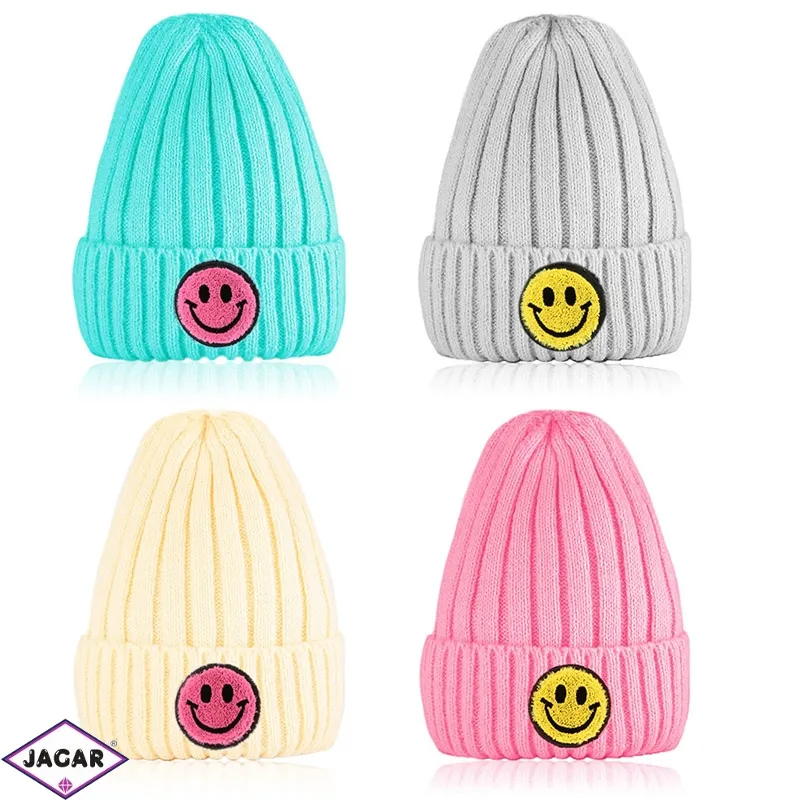 Czapka dziecięca EMOJI mix kolorów 6szt/op CD606 Czapka dziecięca EMOJI mix kolorów 6szt/op CD606