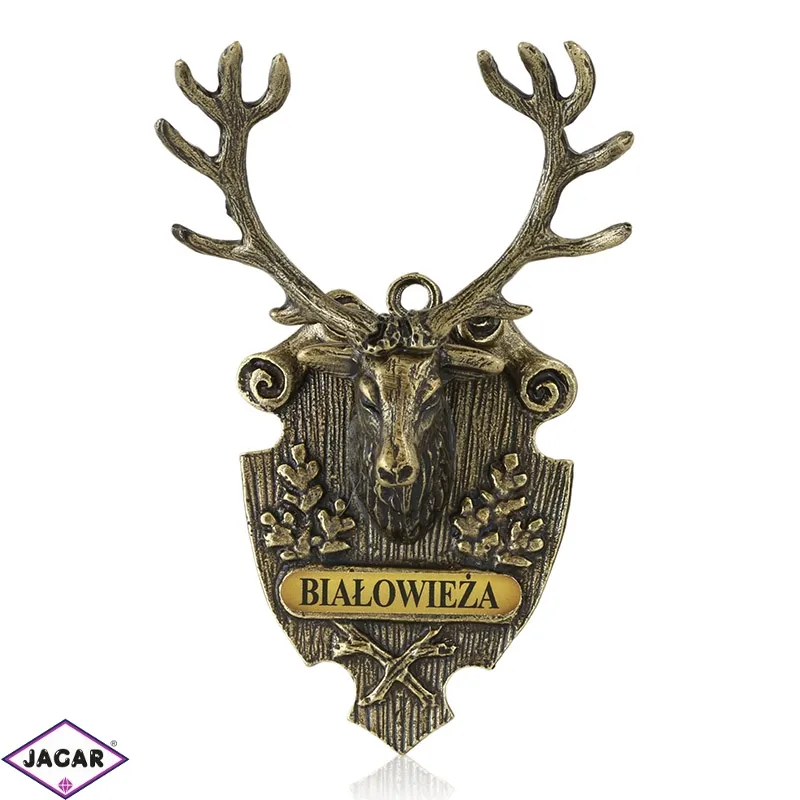 Figurka metalowa JELEŃ BIAŁOWIEŻA 11cm FR324 Figurka metalowa JELEŃ BIAŁOWIEŻA 11cm FR324