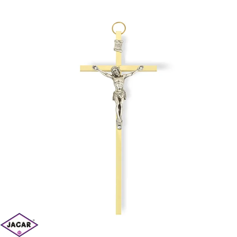Krzyż metalowy - kolor złoty dł: 18cm KR07 Krzyż metalowy - kolor złoty dł: 18cm KR07