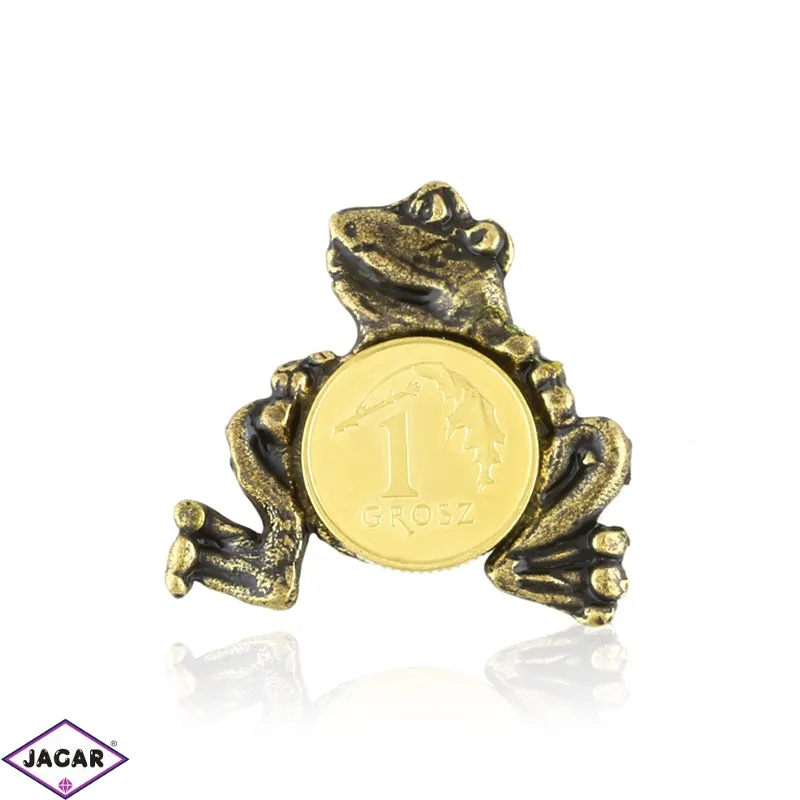 Figurka metalowa ŻABA Z GROSZEM 10szt/op FR328 Figurka metalowa ŻABA Z GROSZEM 10szt/op FR328